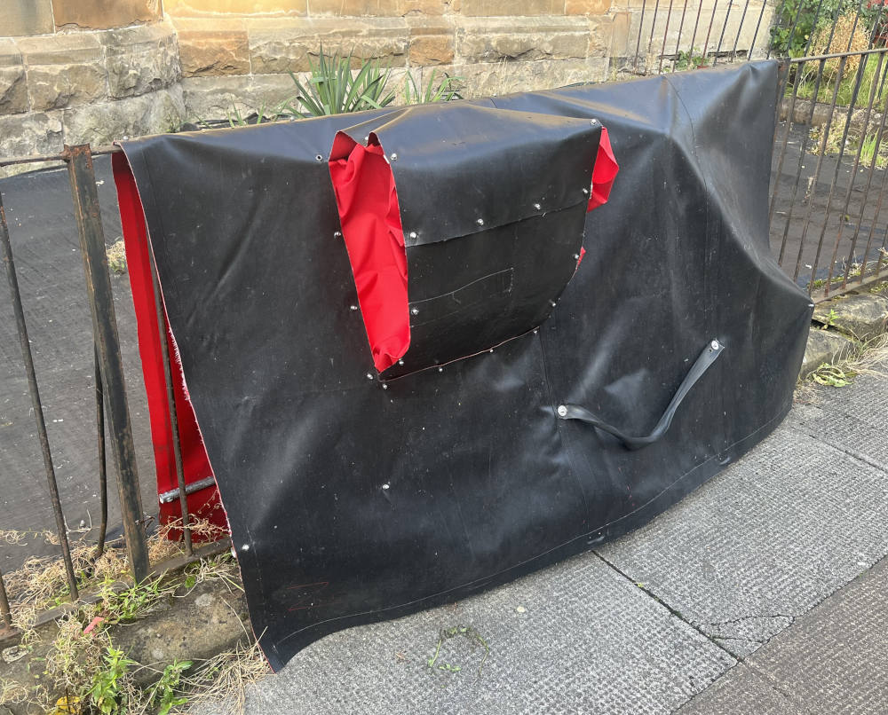 A bikehide hiding a bike